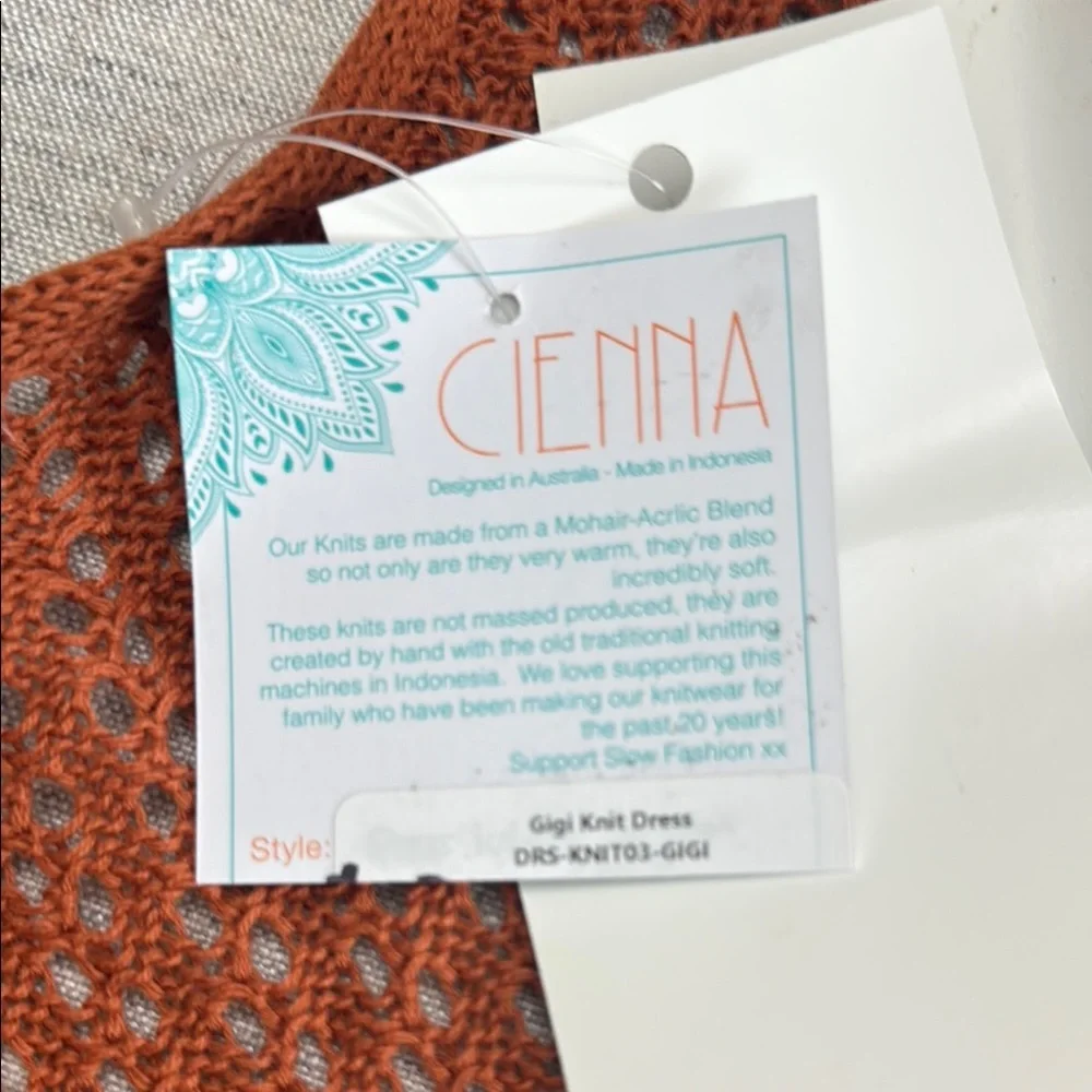 Women's Knit Swim Coverup in Rust brown - Picture 4 of 5